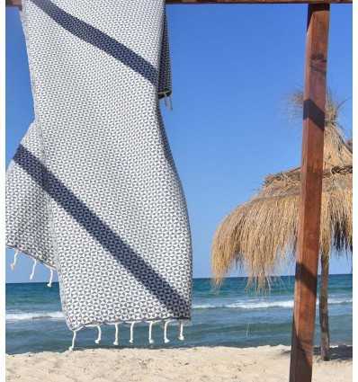 Fouta papillon gris Fouta Tunisia - 2