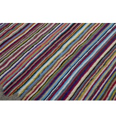 Kilim vintage en laine coloré Fouta Tunisia - 1 2