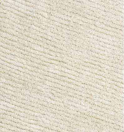 Tapis berbère en pure laine couleur écru Fouta Tunisia - 2