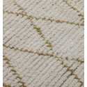 Tapis berbère en laine écru naturel à losanges Fouta Tunisia - 2