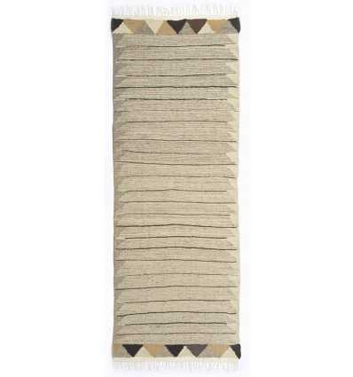 Tapis kilim de couloir multicolore