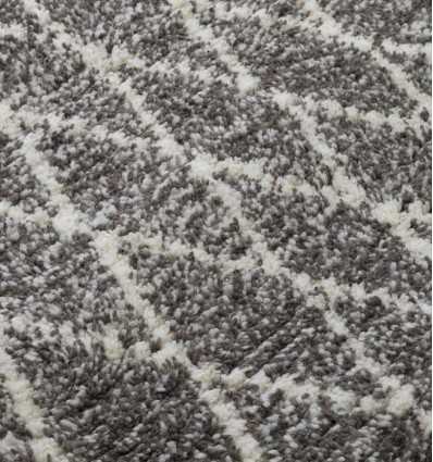 Tapis berbère en pure laine losanges sur fond écru Fouta Tunisia - 2