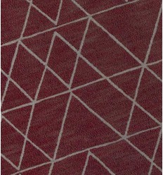 Tapis margoum en coton couleur rouge foncé Fouta Tunisia - 1 2