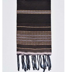 Fouta arabesque marron et noir Fouta Tunisia - 1