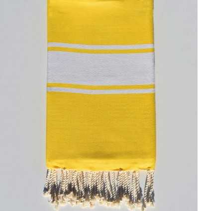 Fouta Plate jaune ambre