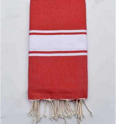 Fouta Plate rouge