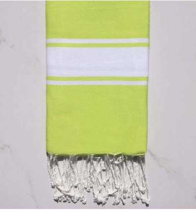 Fouta Plate vert fluo