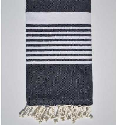 Fouta arthur bleu jean foncé