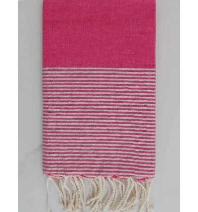 FOUTA Lurex plate Rose