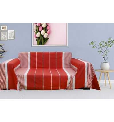 Jeté rouge Fouta Tunisia - 1