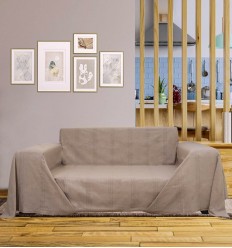 Jeté de lit couleur sépia Fouta Tunisia - 1