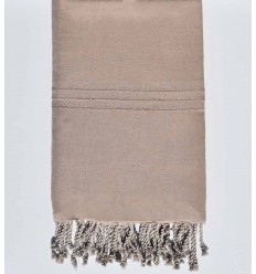 Jeté de lit couleur sépia Fouta Tunisia - 1 2