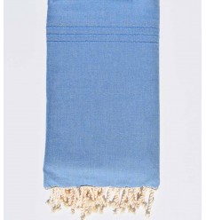 Jeté de lit bleu roi Fouta Tunisia - 1 2