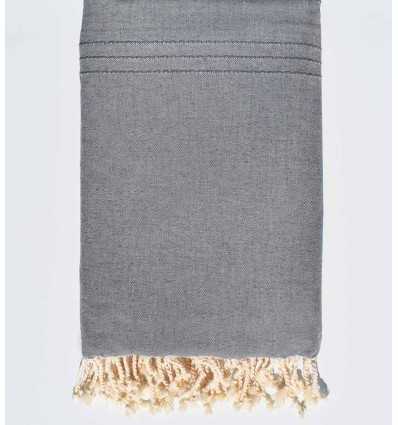 Jeté de lit gris horizon Fouta Tunisia - 2