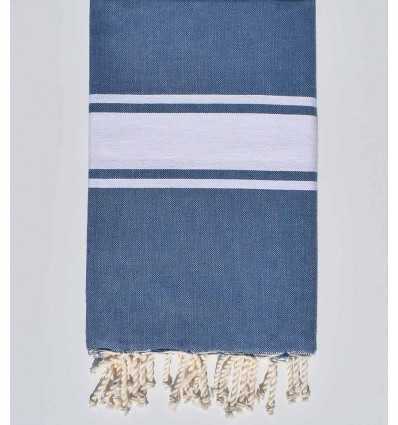 Fouta Plate bleu turquin