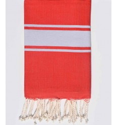 fouta plate rouge anglais Fouta Tunisia - 1 2