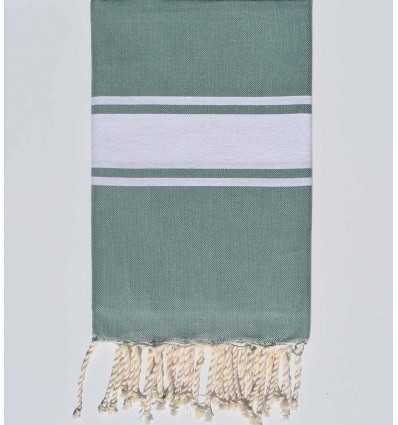 Fouta Plate vert épinard