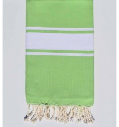 Fouta Plate vert lime Fouta Tunisia - 1 2