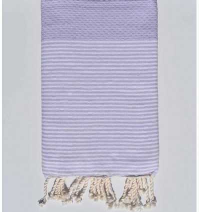 FOUTA NID D'ABEILLE Parme clair