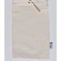 Pochette fouta beige clair nœud pompon blanc cassé Fouta Tunisia - 1