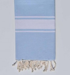 Fouta Plate bleu clair Fouta Tunisia - 1