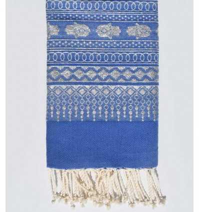 FOUTA KHOMSA Bleu outremer