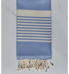 Fouta arthur bleu horizon Fouta Tunisia - 1