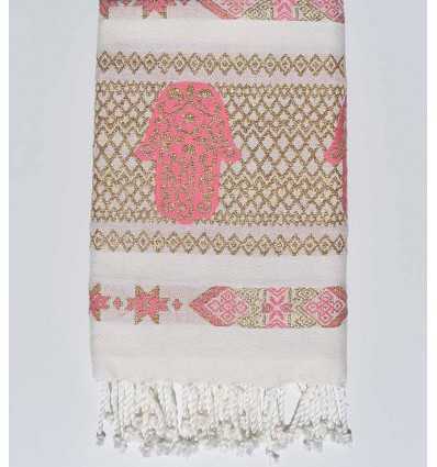 Fouta khomsa rose