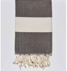 Fouta Chevron Diamant marron Fouta Tunisia - 1