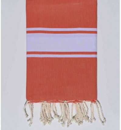 Fouta Plate orange mandarine