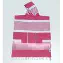 Poncho de plage enfant rose fushia Fouta Tunisia - 1