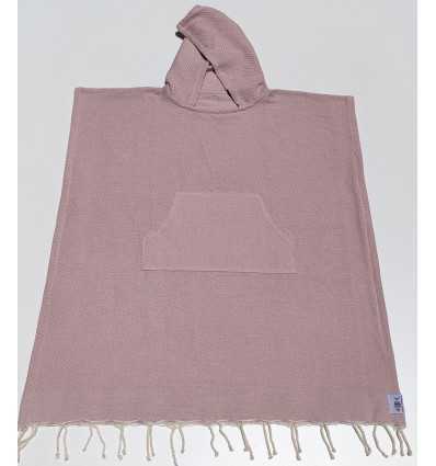 Poncho de plage vieux rose Fouta Tunisia - 2