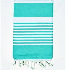 Fouta arthur vert turquoise Fouta Tunisia - 1