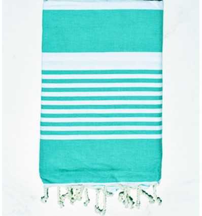 Fouta arthur vert turquoise