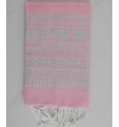 FOUTA KHOMSA rose clair 