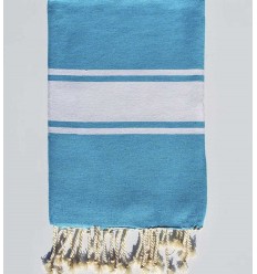 Fouta plate bleu bondi Fouta Tunisia - 1