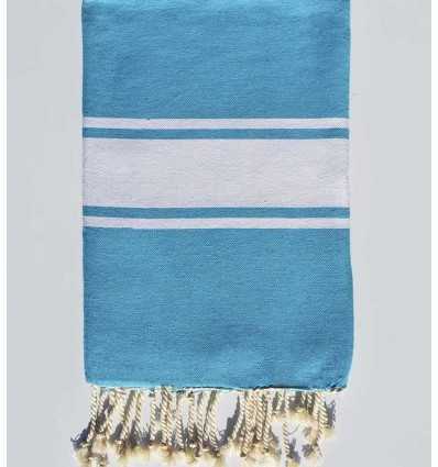 Fouta plate bleu bondi