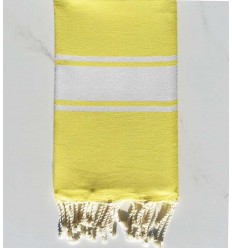 Fouta Plate jaune citron Fouta Tunisia - 1