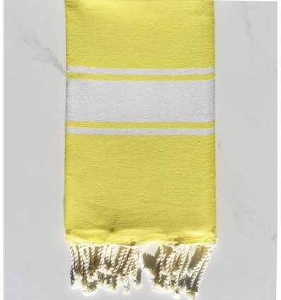 Fouta Plate jaune citron