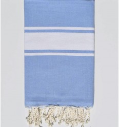 Fouta plate bleu roi clair Fouta Tunisia - 1