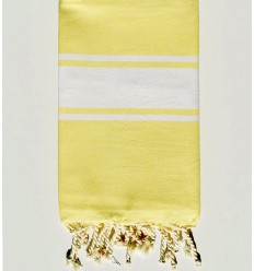 Fouta Plate jaune claire Fouta Tunisia - 1