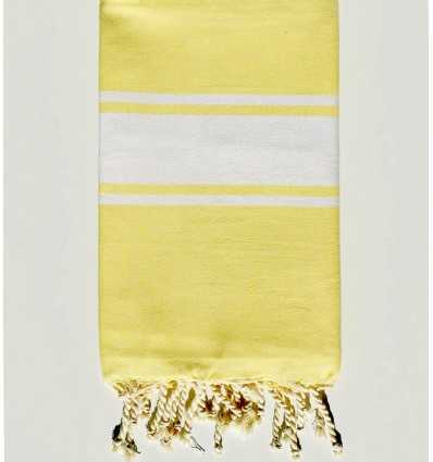 Fouta Plate jaune claire