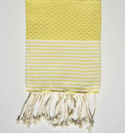 Lot de 10 serviettes de table couleur jaune