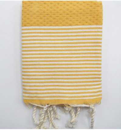 Serviette de table jaune ambre