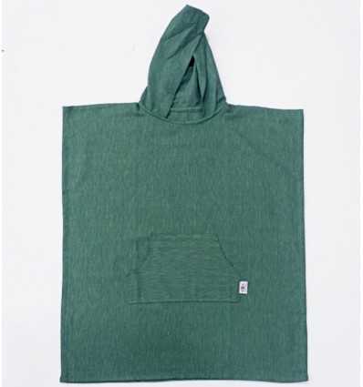 Poncho de plage vert