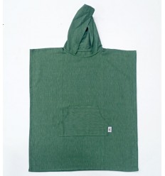 Poncho de plage vert Fouta Tunisia - 1 2