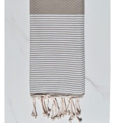 Enfant Nid d'abeille taupe Fouta Tunisia - 1