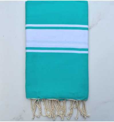 Fouta plate vert baltic