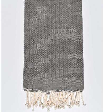 Serviette de plage unie taupe