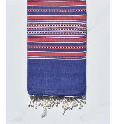 Fouta arabesque bleu Fouta Tunisia - 4